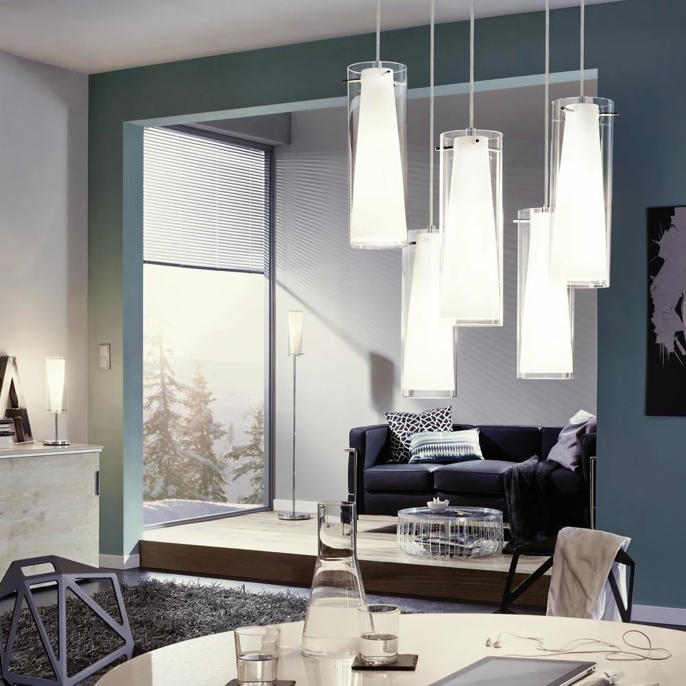 Stehleuchte mit konischem Glasschirm in Weiß 1-flammig 4 Stehleuchte mit konischem Glasschirm in Weiß 1-flammig – Bild 2