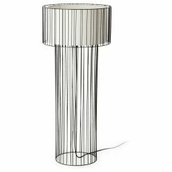 Luxuriöse FARO Stehleuchte Linda Schwarz