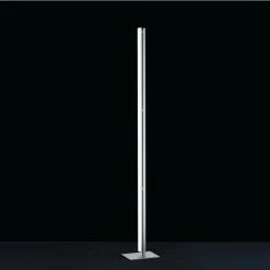 LED Standleuchte Venta in nickel-matt 31W 2690lm dimmbar 1700x180x240mm