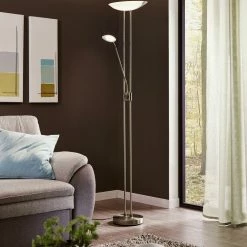 LED Stehleuchte mit LED Lesearm, 1800mm, dimmbar