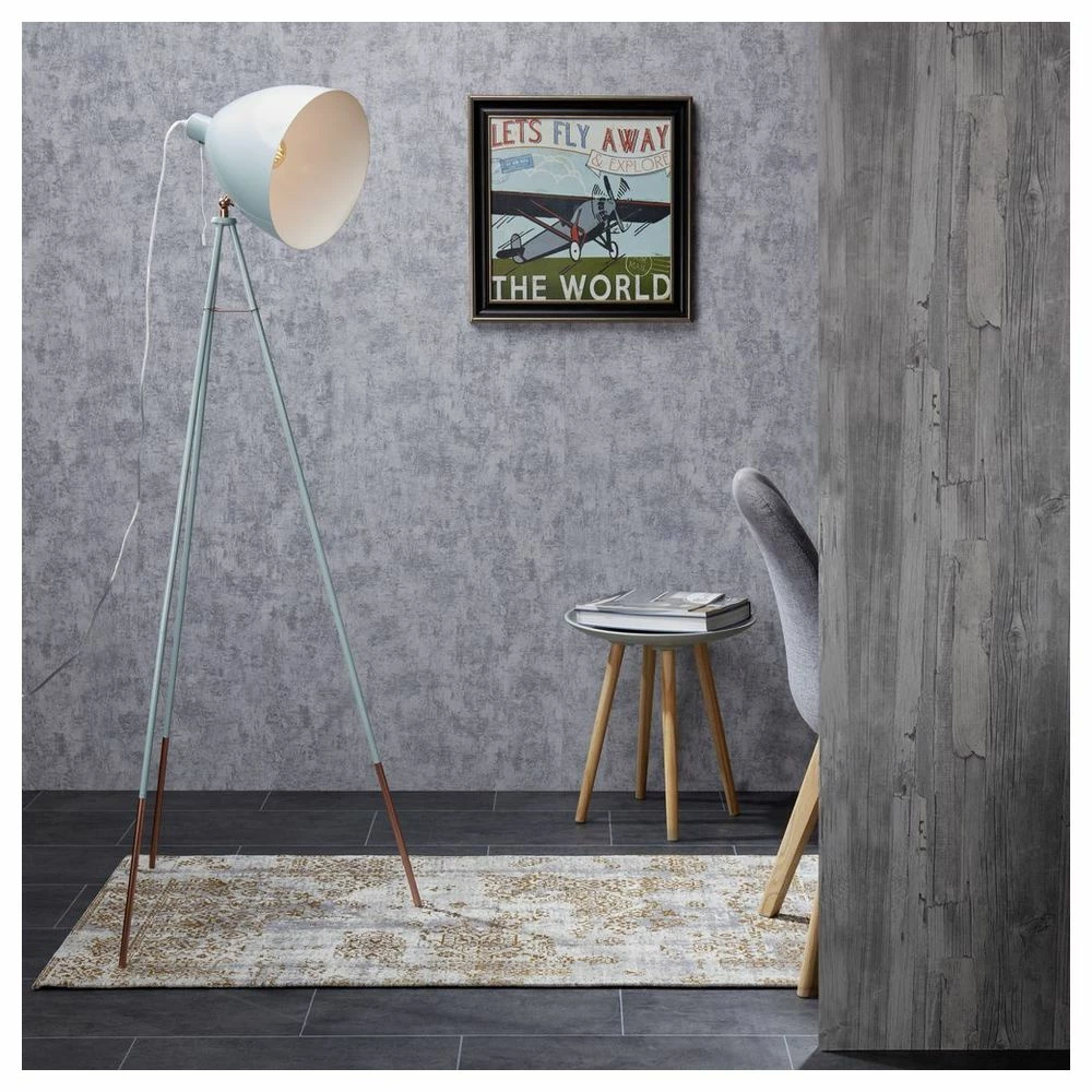 Vintage Stehleuchte Dundee in Mint 1-flammig E27 3 Vintage Stehleuchte Dundee in Mint 1-flammig E27