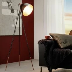 Vintage Stehleuchte mit Dreibein E27