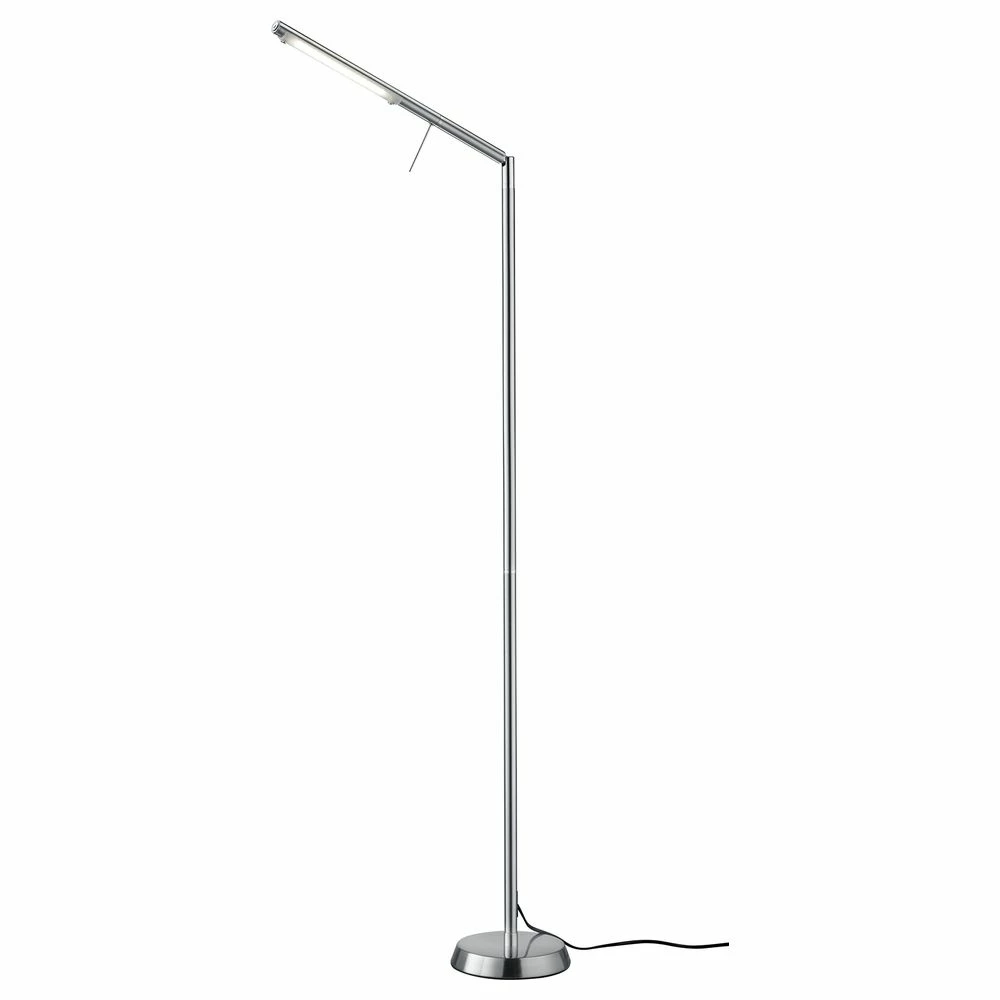 LED Stehleuchte in Nickel-Matt und Weiß 6W 560lm 3 LED Stehleuchte in Nickel-Matt und Weiß 6W 560lm