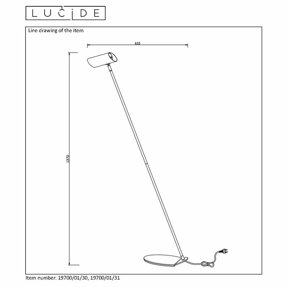 Stehleuchte Hester, GU10, Höhe 1370mm 7 Stehleuchte Hester, GU10, Höhe 1370mm – Bild 5