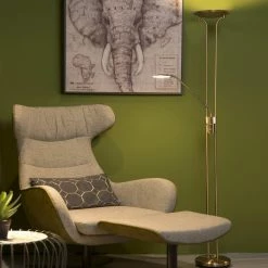 Deckenfluter Champion mit flexiblem Lesearm und in modernem Design