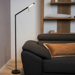 LED Stehleuchte Bergamo in Schwarz 6W 600lm