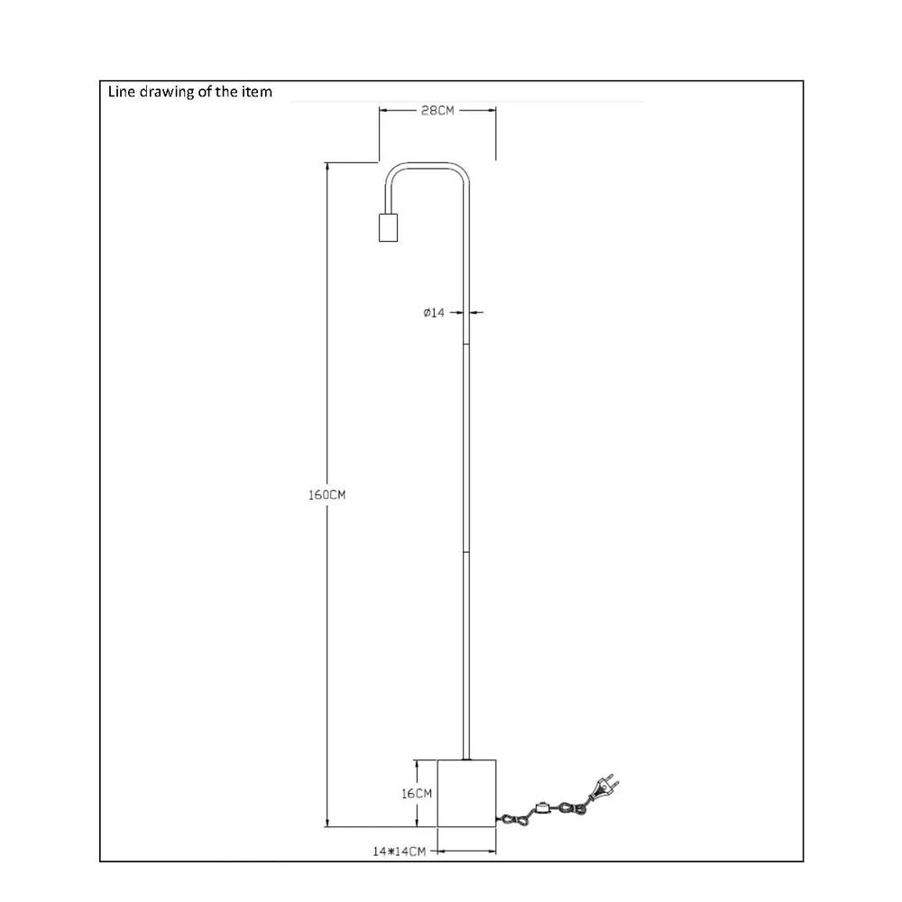 Stehleuchte Lorin in Schwarz E27 8 Stehleuchte Lorin in Schwarz E27 – Bild 6