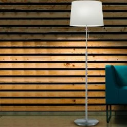 Stehleuchte Lyon in Nickel-matt E27 3-flammig