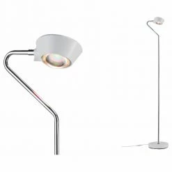 LED Stehleuchte Ramos 11W Weiß matt und Chrom mit Fußdimmer -Stehleuchten Verkäufe 2022 a 361065 led stehleuchte ramos 11w weiss matt und chrom mit fussdimmer4