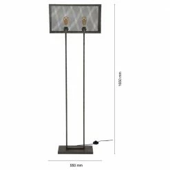 famlights | Stehleuchte Bastian aus Metall in Silber 2xE27 -Stehleuchten Verkäufe 2022 a 365326 famlights stehleuchte bastian aus metall in silber 2xe274