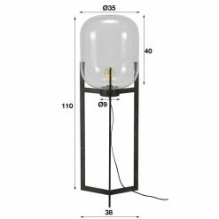 famlights | Stehleuchte Stella aus Stahl in Silber und Glas in Transparent E27 -Stehleuchten Verkäufe 2022 a 365331 famlights stehleuchte stella aus stahl in silber und glas in transparent e275
