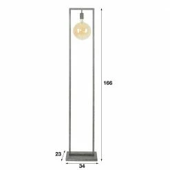 famlights | Stehleuchte Ilay aus Metall in Schwarz-Silber E27 -Stehleuchten Verkäufe 2022 a 365388 famlights stehleuchte ilay aus metall in schwarz silber e274