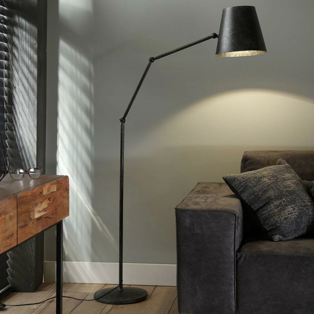 famlights | Stehleuchte Ludwig aus Metall in Anthrazit E27 1520 mm 3 famlights | Stehleuchte Ludwig aus Metall in Anthrazit E27 1520 mm