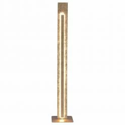 LED Stehleuchte Nevis aus Metall in Gold 1410 mm