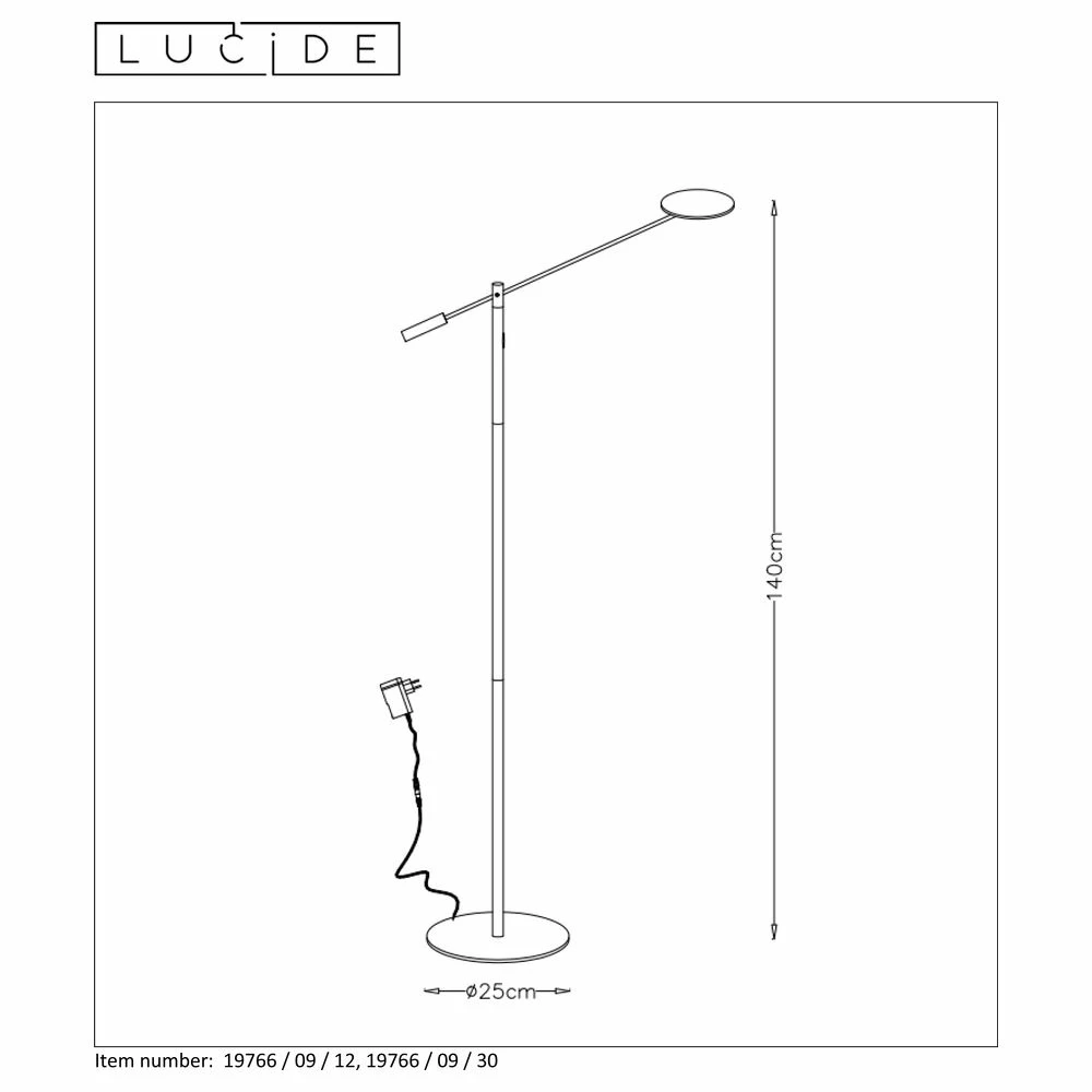 LED Stehleuchte Anselmo 9W 3000K 640lm 10 LED Stehleuchte Anselmo 9W 3000K 640lm – Bild 8