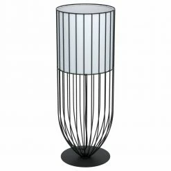Stehleuchte Nosino in Schwarz und Weiß E27 580mm