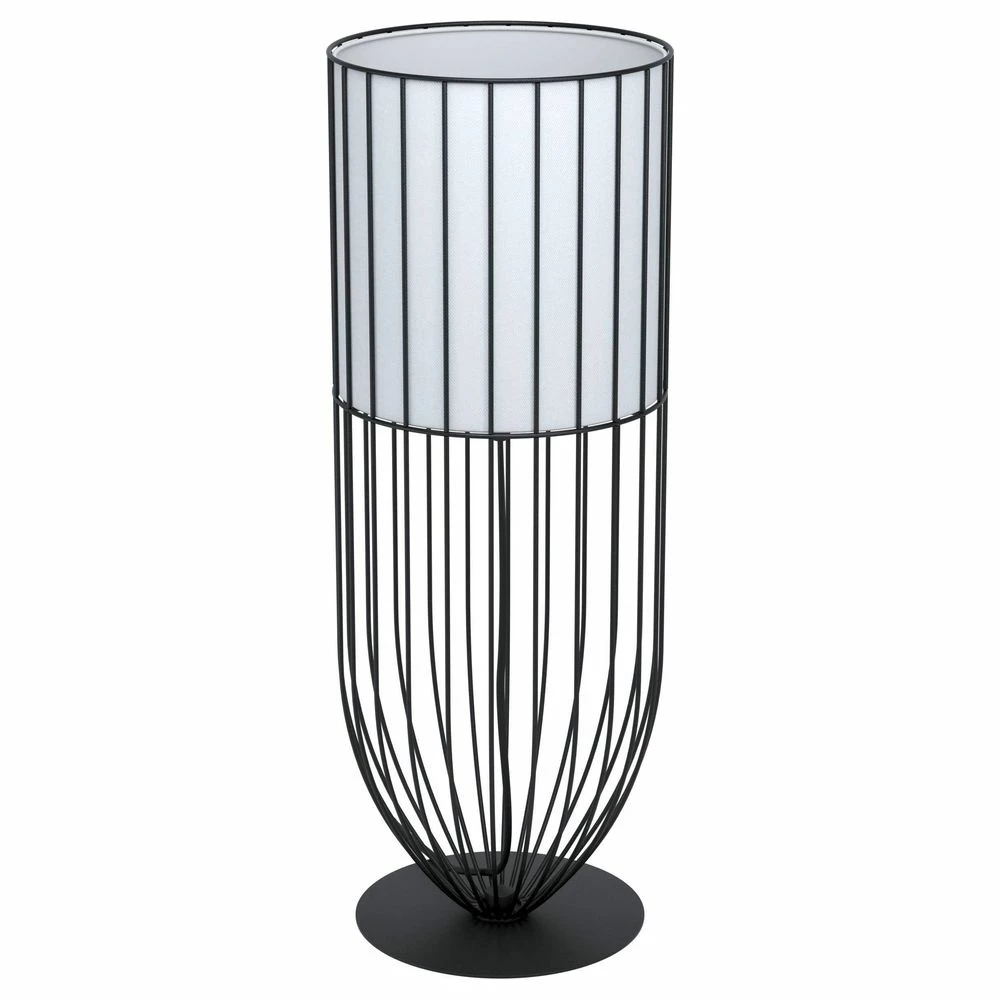 Stehleuchte Nosino in Schwarz und Weiß E27 580mm 3 Stehleuchte Nosino in Schwarz und Weiß E27 580mm