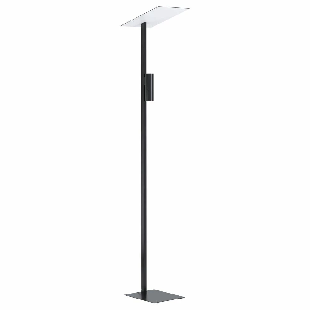 LED Stehleuchte Budensea in Schwarz und Weiß 2x 5W 800lm GU10 2-flammig 3 LED Stehleuchte Budensea in Schwarz und Weiß 2x 5W 800lm GU10 2-flammig