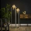 famlights | Stehleuchte Leia in Silber E27 2-flammig