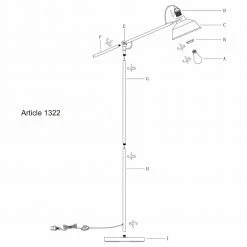 Stehleuchte Nové E27 -Stehleuchten Verkäufe 2022 a 406360 stehleuchte nove in schwarz und gold e2715