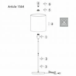 Stehleuchte Noor in Silber und Weiß E27 17 Stehleuchte Noor in Silber und Weiß E27 -Stehleuchten Verkäufe 2022 a 406456 stehleuchte noor in silber und weiss e278