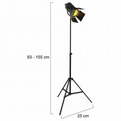 Stehleuchte Carré in Schwarz und Chrom E27 -Stehleuchten Verkäufe 2022 a 406471 stehleuchte carre in schwarz und chrom e2710