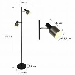 Stehleuchte Fjorgard in Schwarz und Silber E27 2-flammig -Stehleuchten Verkäufe 2022 a 406486 stehleuchte fjorgard in schwarz und silber e27 2 flammig10
