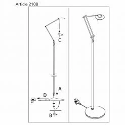LED Stehleuchte Zodiac 6W 700lm 22 LED Stehleuchte Zodiac 6W 700lm -Stehleuchten Verkäufe 2022 a 406515 led stehleuchte zodiac in silber und weiss 6w 700lm10