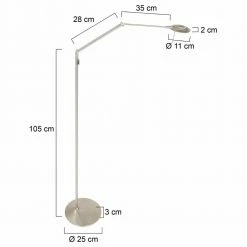 LED Stehleuchte Zodiac 6W 700lm 23 LED Stehleuchte Zodiac 6W 700lm -Stehleuchten Verkäufe 2022 a 406515 led stehleuchte zodiac in silber und weiss 6w 700lm11