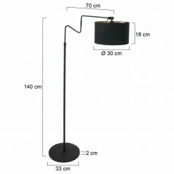 Stehleuchte Linstrom in Schwarz und Gold E27 -Stehleuchten Verkäufe 2022 a 406528 stehleuchte linstrom in schwarz und gold e279