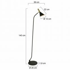 LED Stehleuchte Anne'S Choice in Schwarz und Gold 4,6W 350lm GU10 -Stehleuchten Verkäufe 2022 a 406578 led stehleuchte annes choice in schwarz und gold 46w 350lm gu107