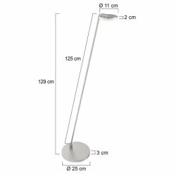 LED Stehleuchte Turound 10W 1000lm -Stehleuchten Verkäufe 2022 a 406594 led stehleuchte turound in silber und transparent 10w 1000lm13