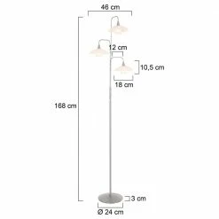 LED Stehleuchte Tallerken 3x 3W 900lm G9 3-flammig 30 LED Stehleuchte Tallerken 3x 3W 900lm G9 3-flammig -Stehleuchten Verkäufe 2022 a 406628 led stehleuchte tallerken in silber und weiss 3x 3w 900lm g9 3 flammig14