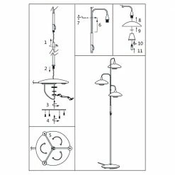 LED Stehleuchte Tallerken 3x 3W 900lm G9 3-flammig 31 LED Stehleuchte Tallerken 3x 3W 900lm G9 3-flammig -Stehleuchten Verkäufe 2022 a 406628 led stehleuchte tallerken in silber und weiss 3x 3w 900lm g9 3 flammig15