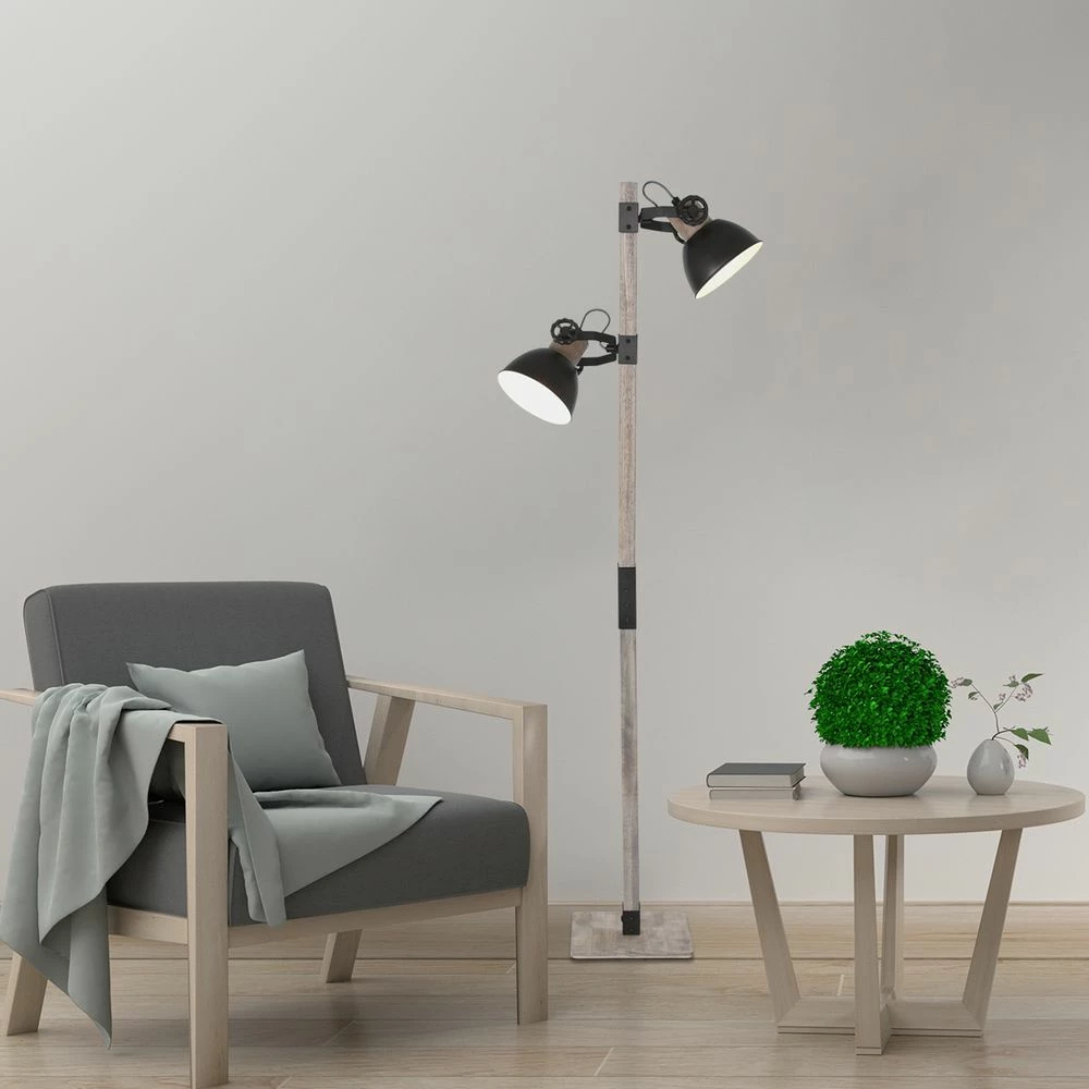 Stehleuchte Gearwood E27 2-flammig 3 Stehleuchte Gearwood E27 2-flammig