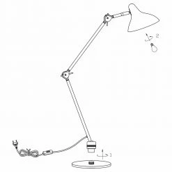 Stehleuchte Kasket in Schwarz und Weiß E27 -Stehleuchten Verkäufe 2022 a 406675 stehleuchte kasket in schwarz und weiss e27 800mm13