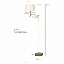 Stehleuchte Bella E27 -Stehleuchten Verkäufe 2022 a 406741 stehleuchte bella in bronze und weiss e277