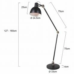 Stehleuchte Cera in Schwarz E27 -Stehleuchten Verkäufe 2022 a 406854 stehleuchte cera in schwarz e2710