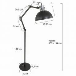 Stehleuchte Brooklyn in Schwarz und Silber E27 -Stehleuchten Verkäufe 2022 a 406895 stehleuchte brooklyn in schwarz und silber e278