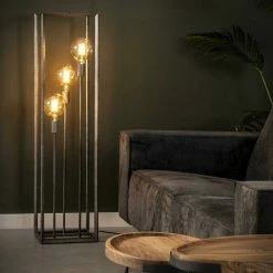 famlights | Stehleuchte Lewis in Altsilber E27