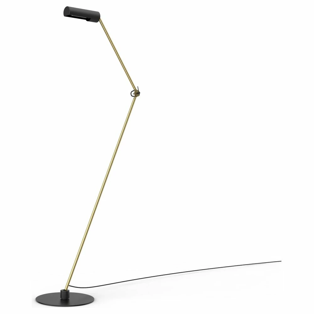 Stehleuchte Slender in Schwarz und Gold-matt E27 4 Stehleuchte Slender in Schwarz und Gold-matt E27 – Bild 2