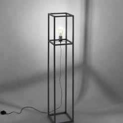 Stehleuchte Fabio in Schwarz E27