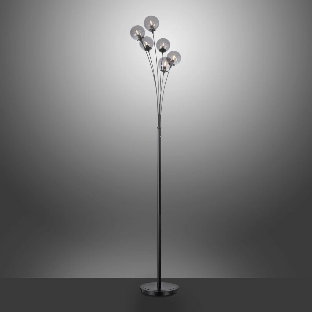 LED Stehleuchte Widow in Schwarz 6x 3W 1800lm G9 6-flammig 6 LED Stehleuchte Widow in Schwarz 6x 3W 1800lm G9 6-flammig – Bild 4