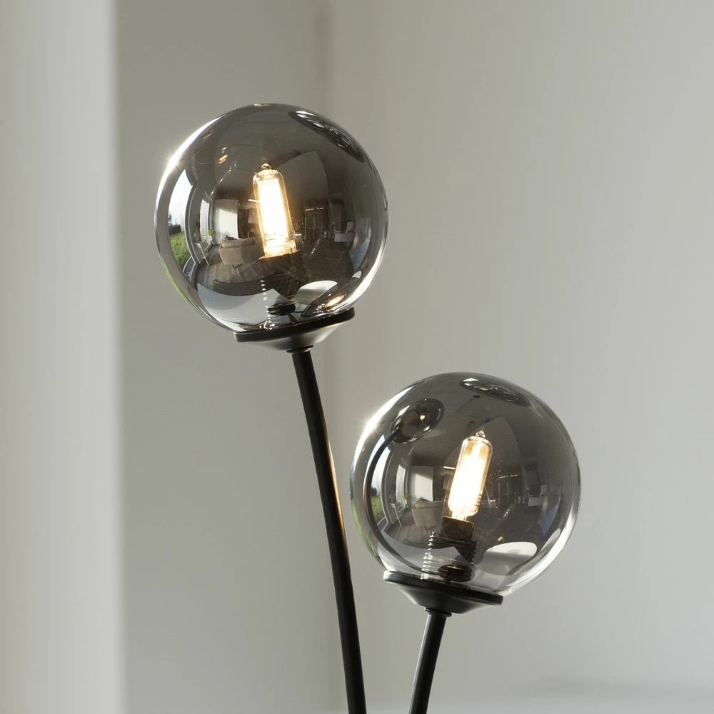 LED Stehleuchte Widow in Schwarz 6x 3W 1800lm G9 6-flammig 8 LED Stehleuchte Widow in Schwarz 6x 3W 1800lm G9 6-flammig – Bild 6
