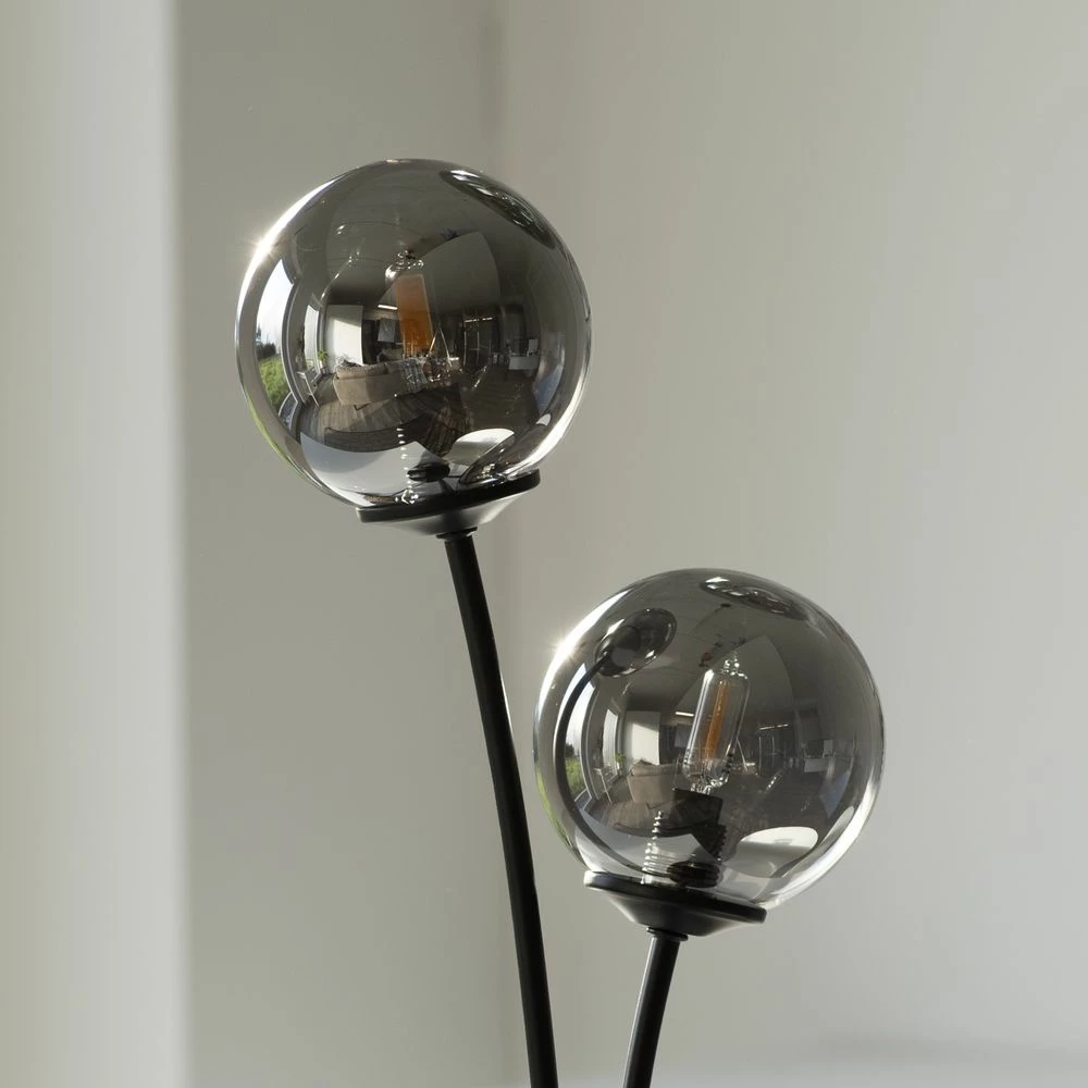 LED Stehleuchte Widow in Schwarz 6x 3W 1800lm G9 6-flammig 9 LED Stehleuchte Widow in Schwarz 6x 3W 1800lm G9 6-flammig – Bild 7