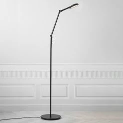 LED Stehleuchte Bend in Schwarz