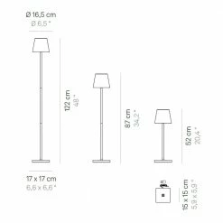 LED Akku Stehleuchte Poldina Pro L 4,5W 400lm IP54 -Stehleuchten Verkäufe 2022 a 421537 led akku stehleuchte poldina pro l in rostfarbig 45w 400lm ip543