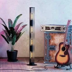 Stehleuchte Redcliffe in Schwarz E27 4-flammig