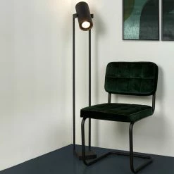 LED Stehleuchte Dome in Schwarz GU10 2x12W 1640lm