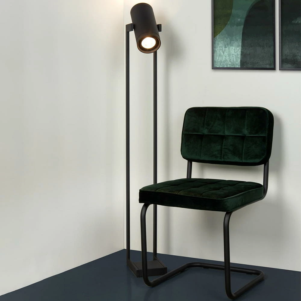 LED Stehleuchte Dome in Schwarz GU10 2x12W 1640lm 3 LED Stehleuchte Dome in Schwarz GU10 2x12W 1640lm